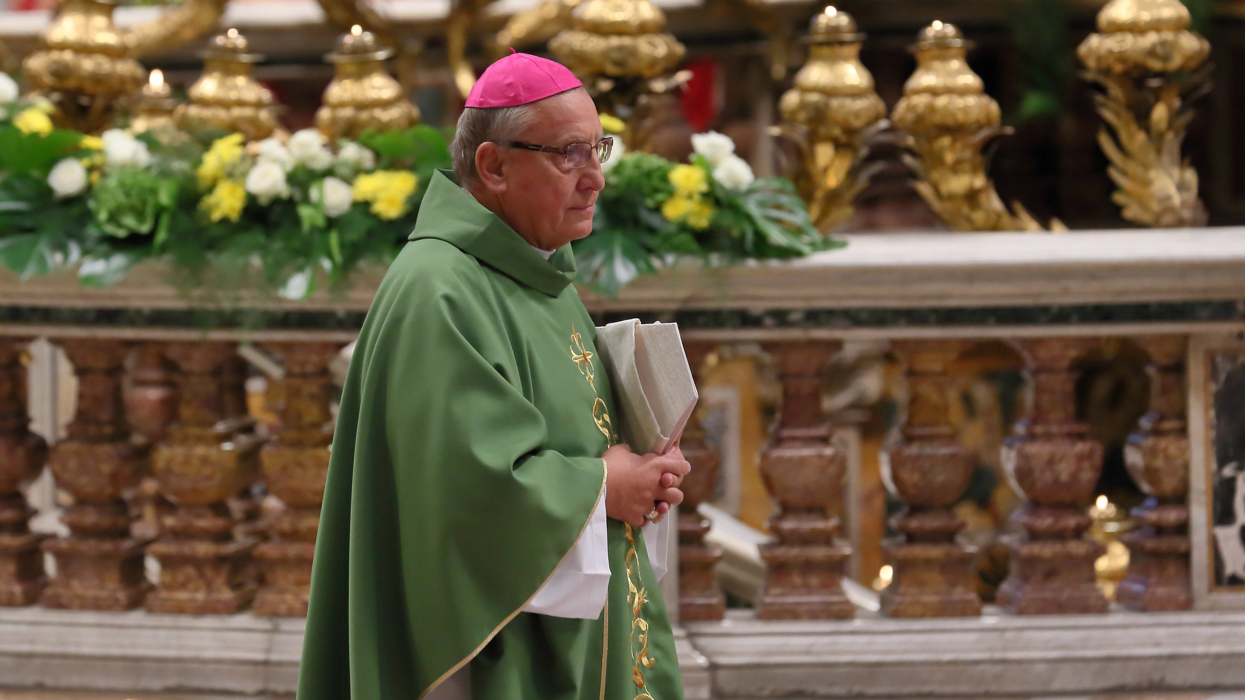 Pope Francis celebrates the Holy Mass with the Synodal Fathers