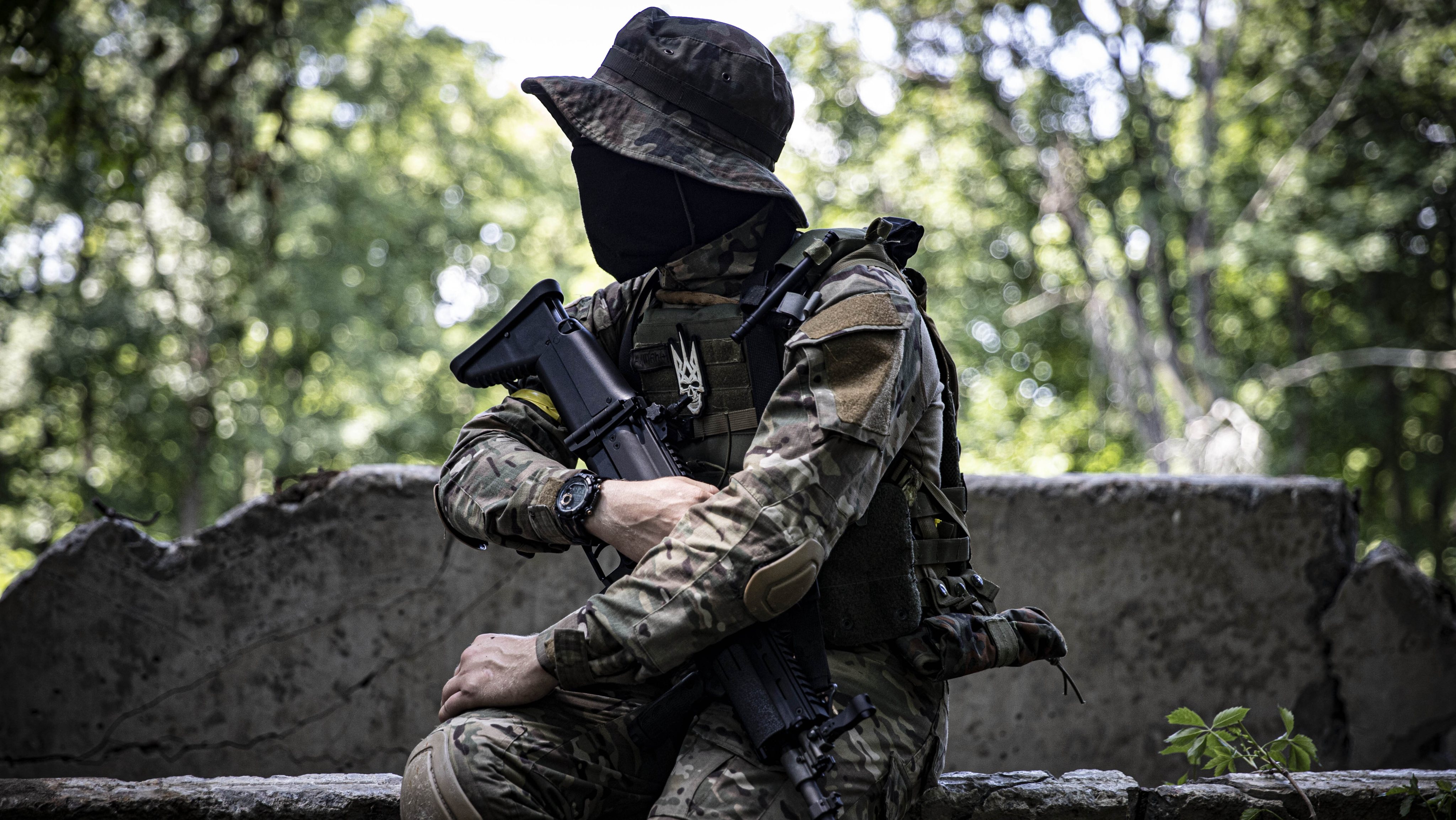 Military tactical training of Ukrainian special operations team