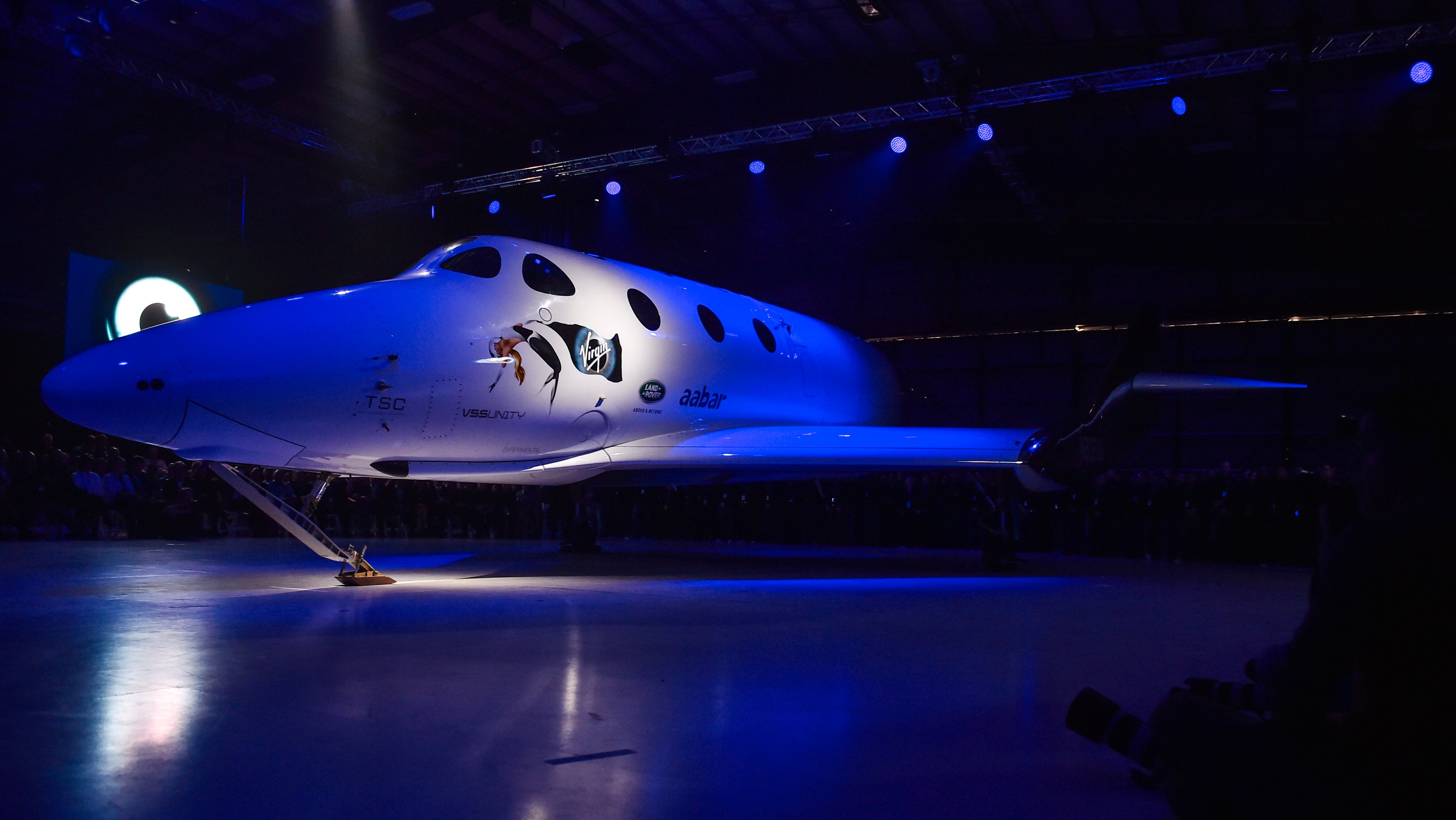 MOJAVE, CA - FEBRUARY 19: Shown is Virgin Galactic&#039;s new SpaceS