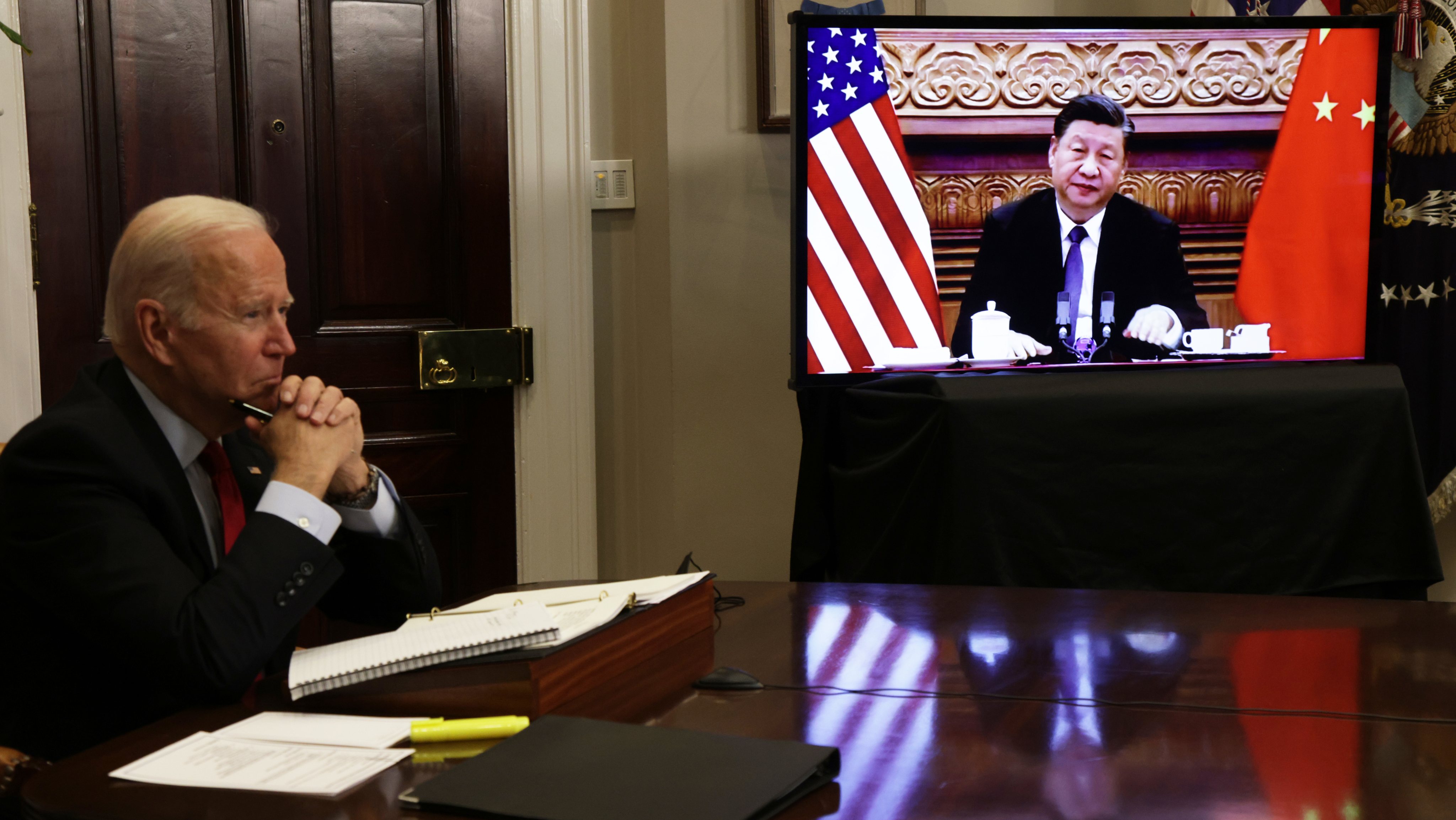 President Biden Meets Virtually With China&#039;s President Xi