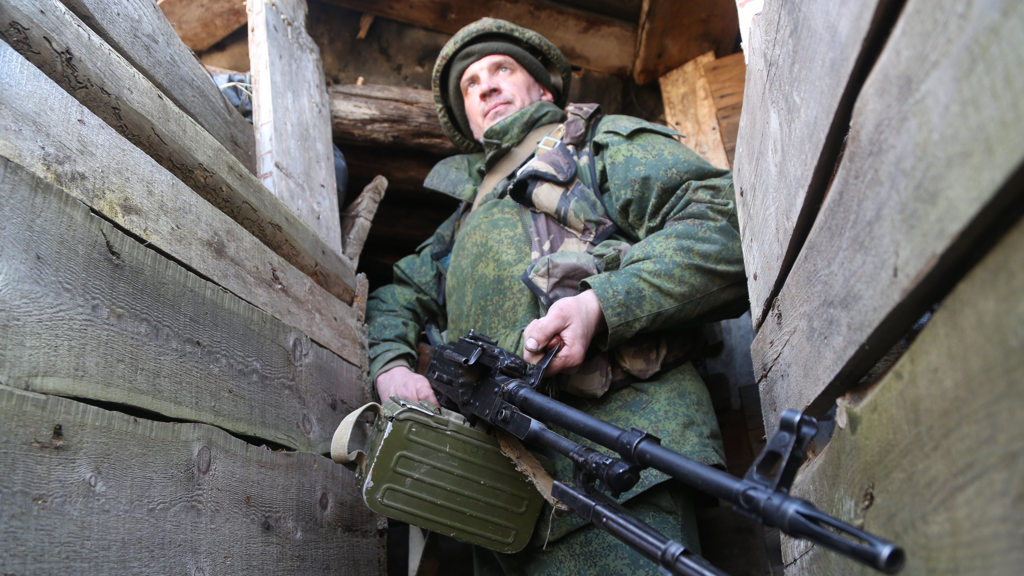 Donetsk People&#039;s Republic front-line troops in Ukraine