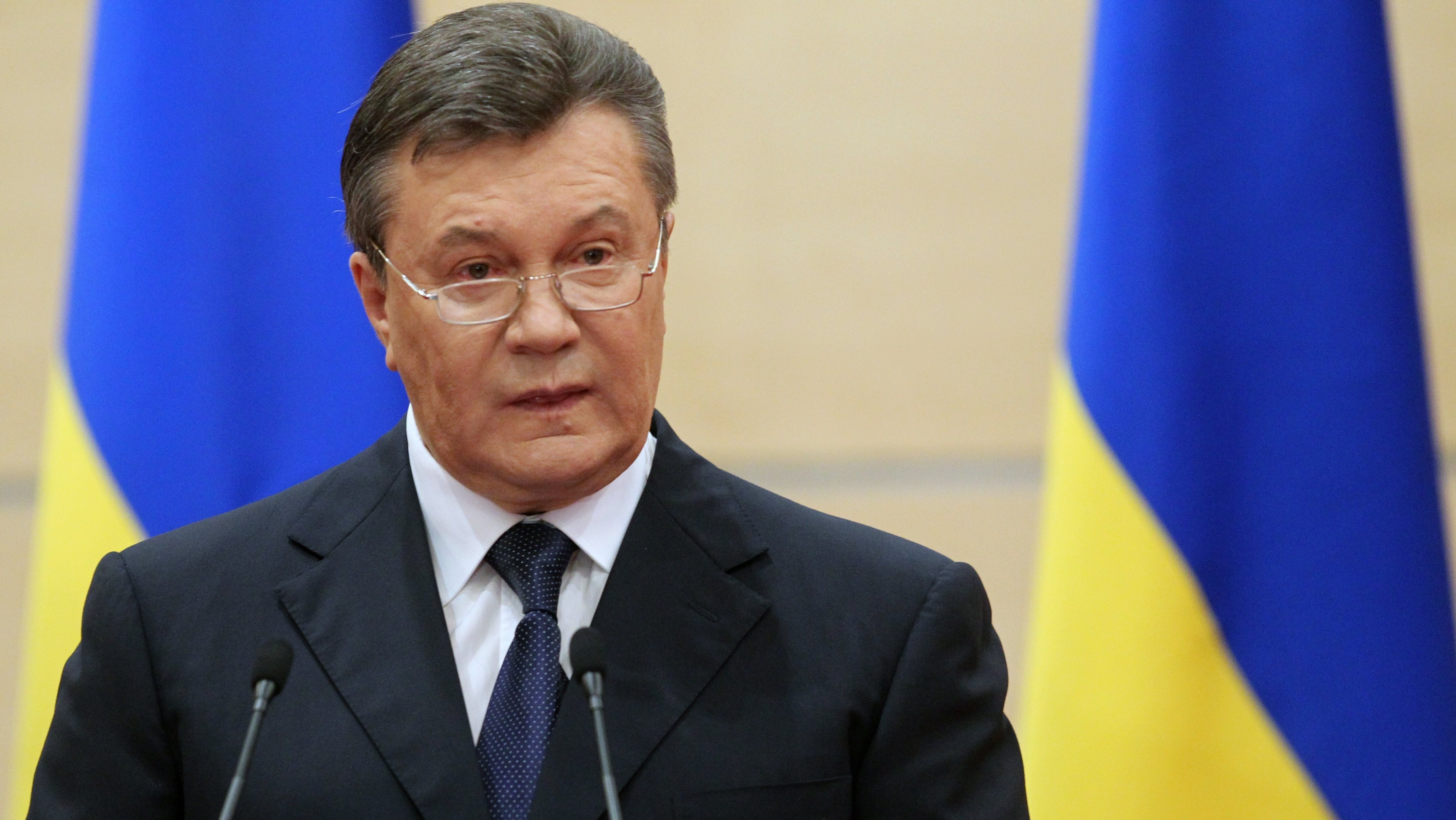 Ousted Ukrainian President Viktor Yanukovych Holds Press Conference In Rostov-on-Don