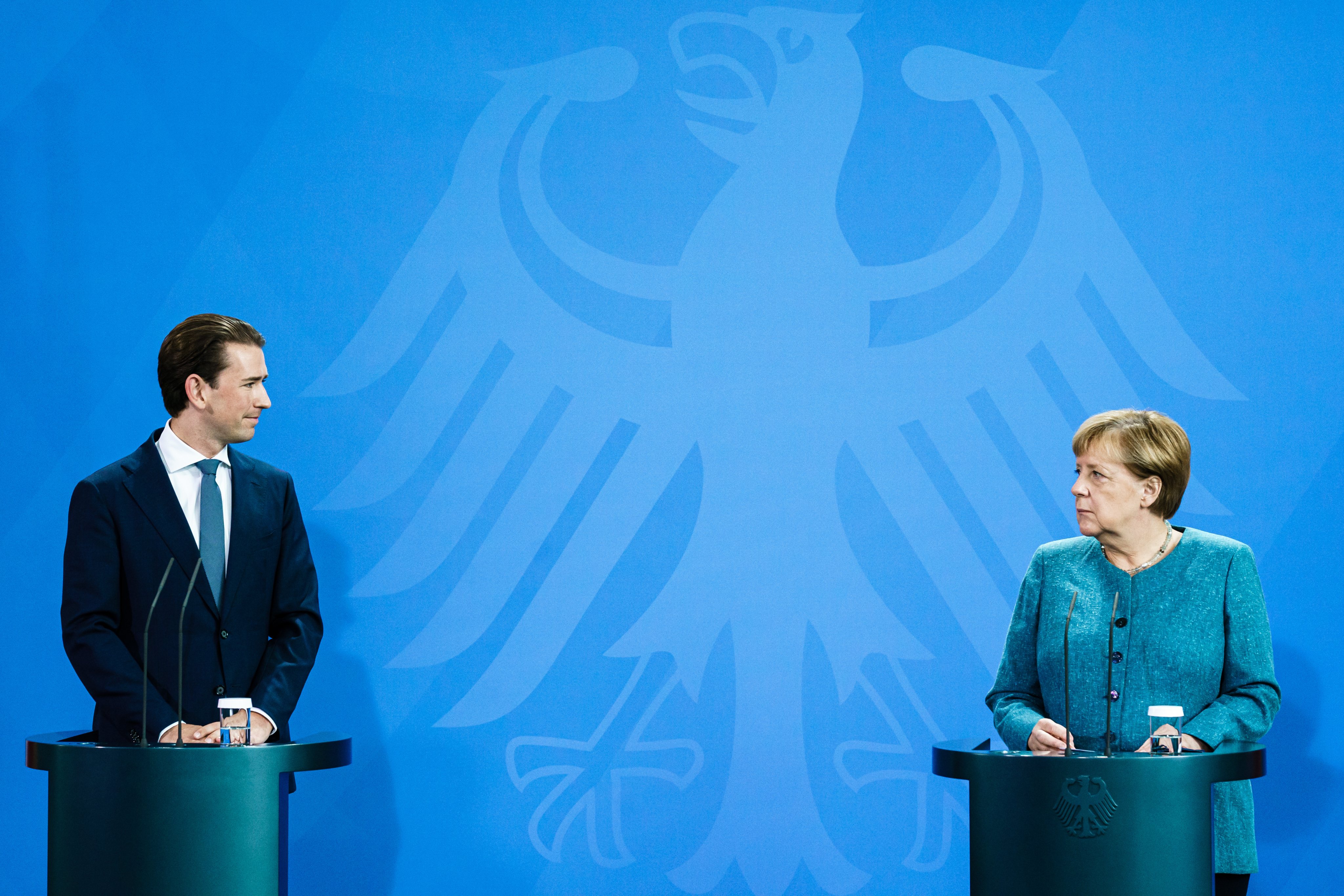 German Chancellor Angela Merkel Meets Austrian Chancellor Sebastian Kurz