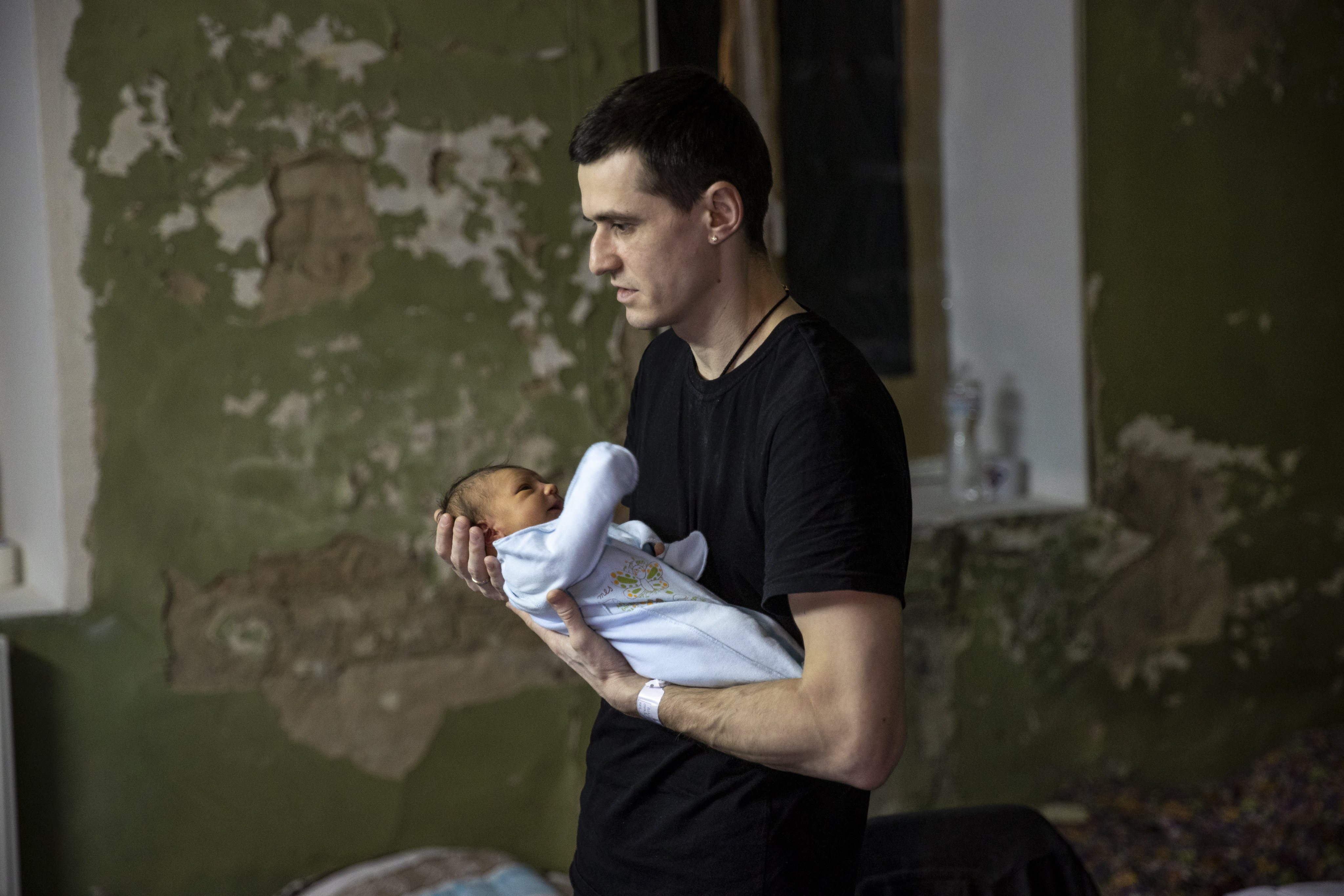 Mothers, babies shelter in basement of hospital in Kyiv