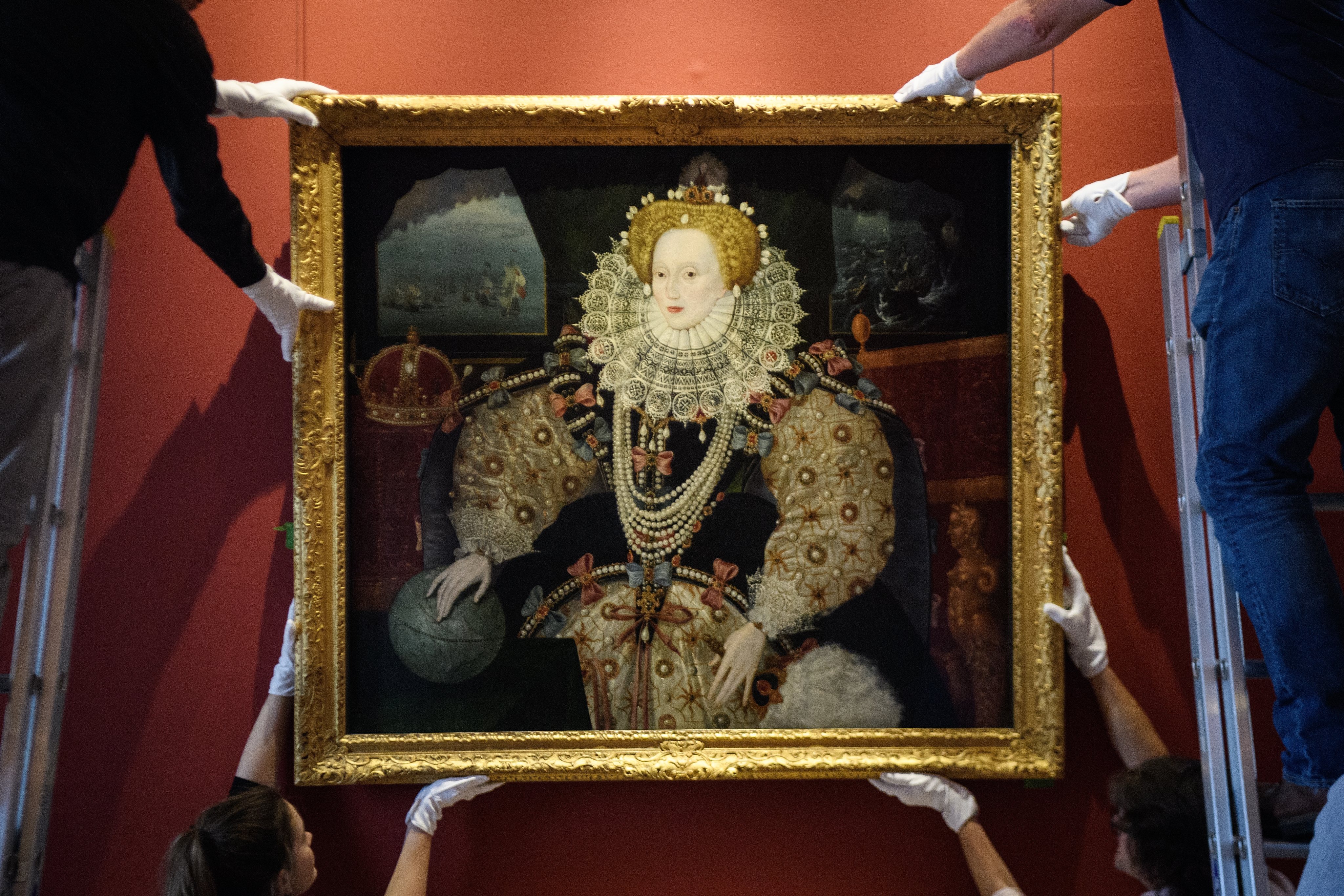 Armada Portrait Of Elizabeth I Is Reinstalled Following Conservation Work