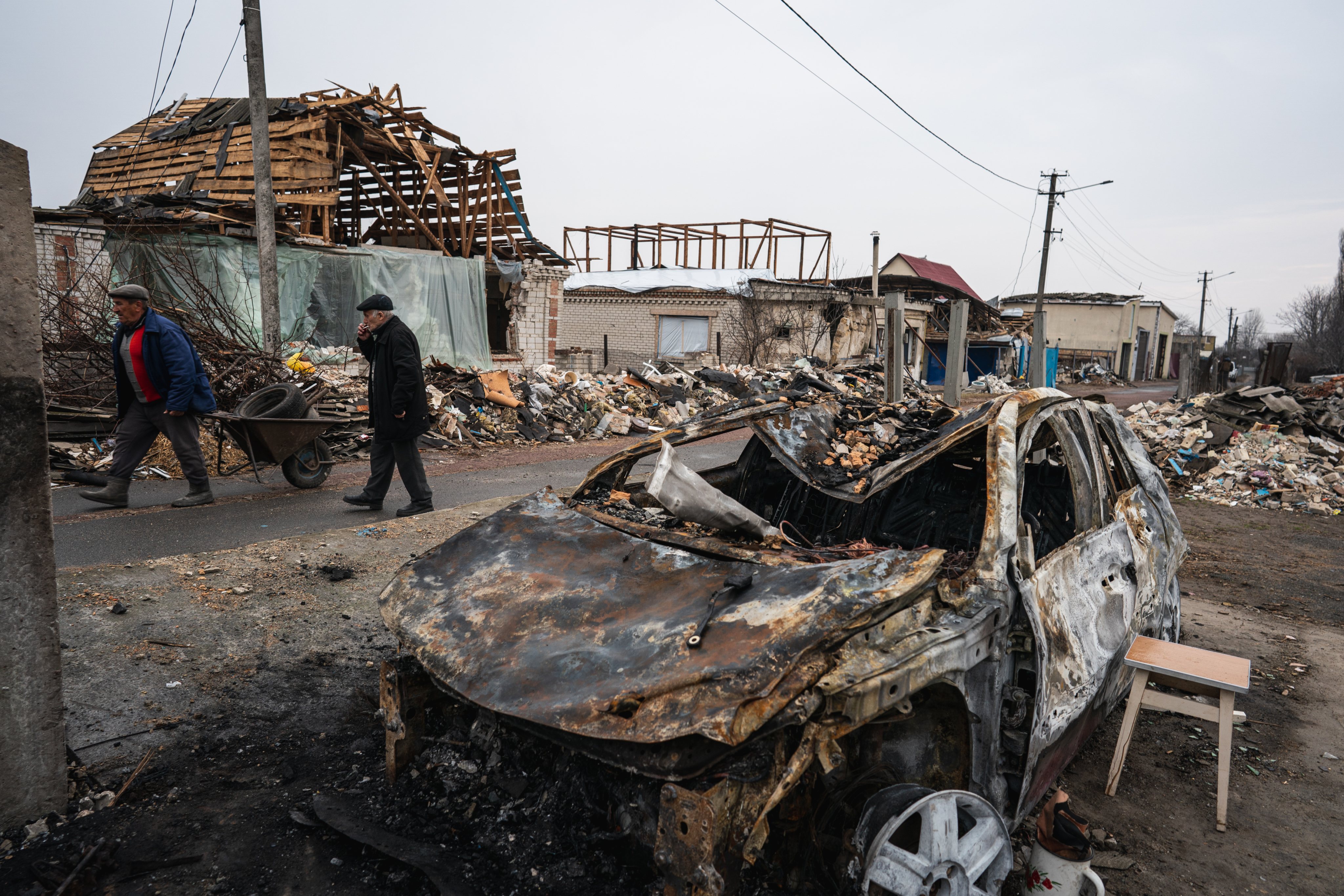 Views of destruction in Ukraine&#039;s Brovary