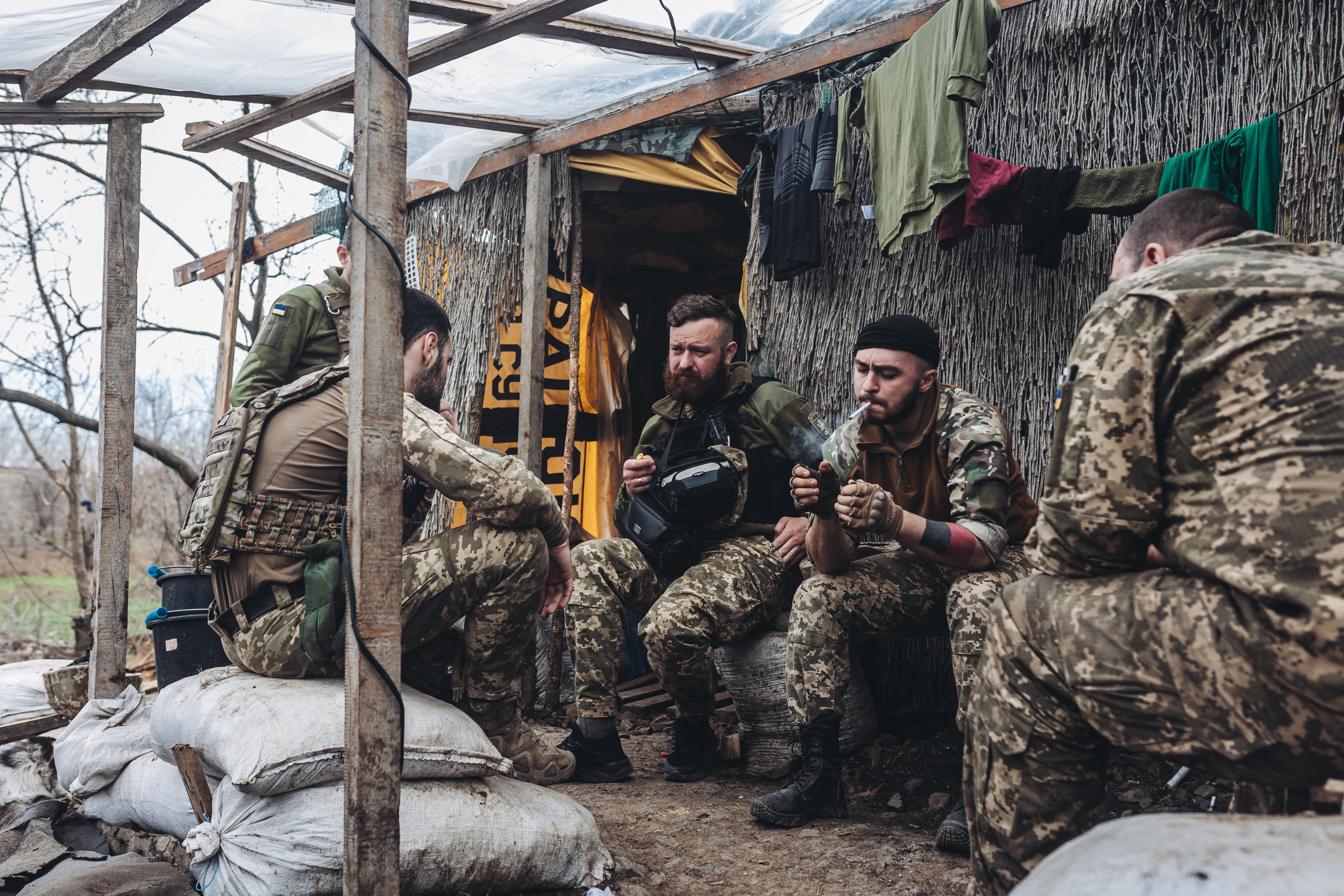 Ukrainian frontline in Donbass