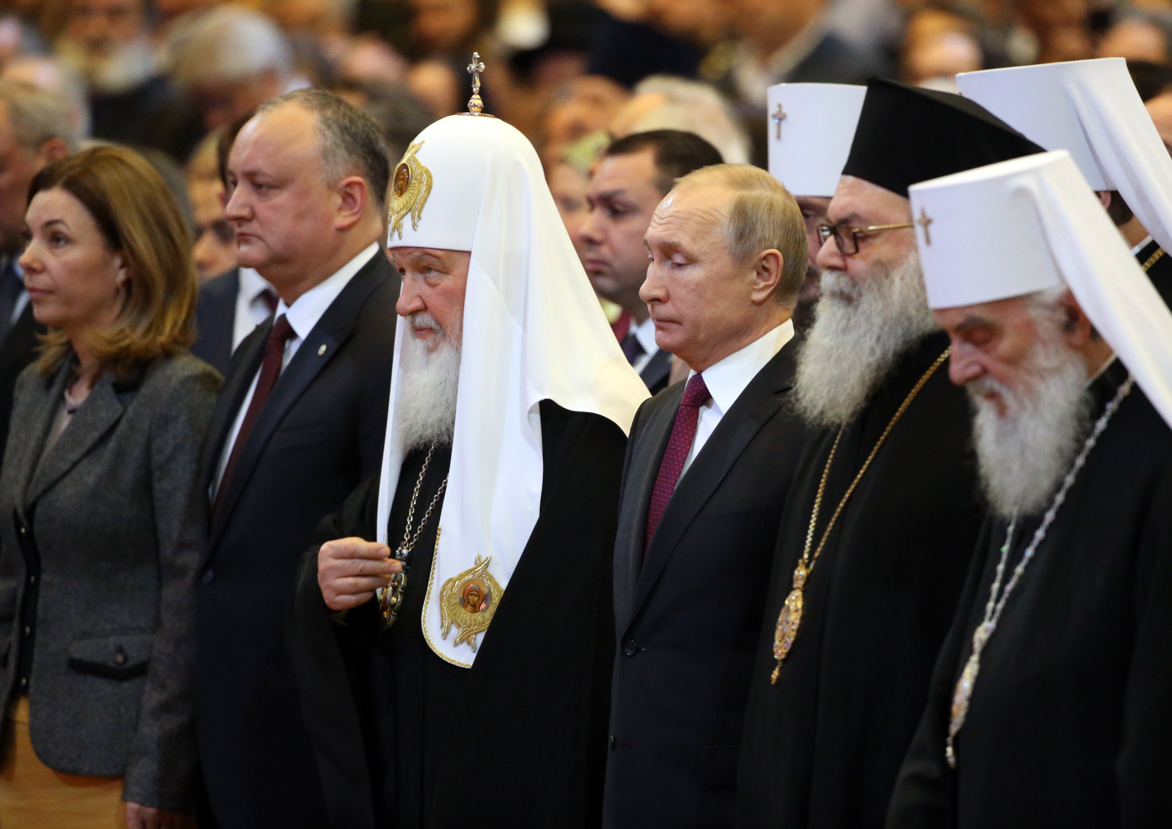 Russian President Vladimir Putin attends Orthodox Churh Conference in Moscow