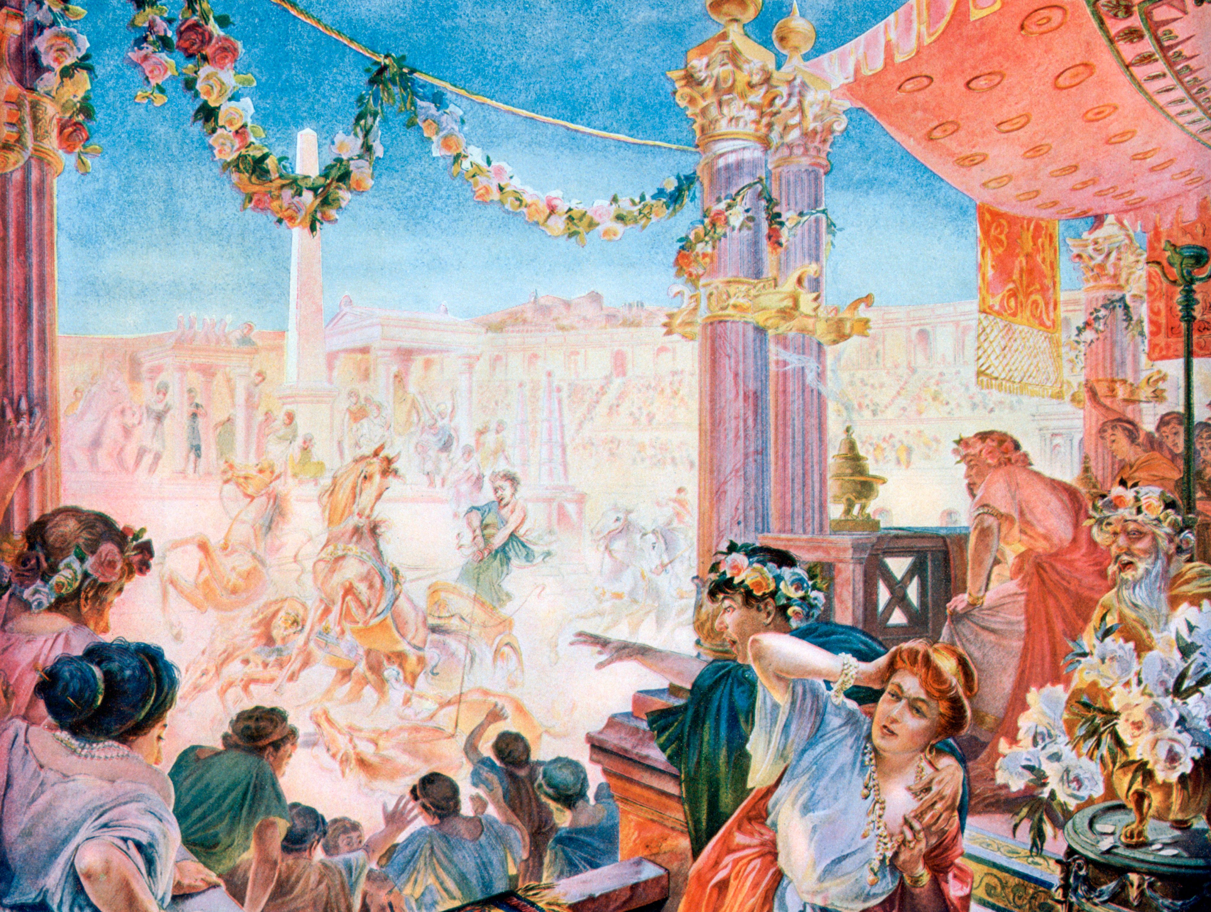The Circus of Nero or the Circus of Caligula, Rome, (1901). Artist: Heilbronn