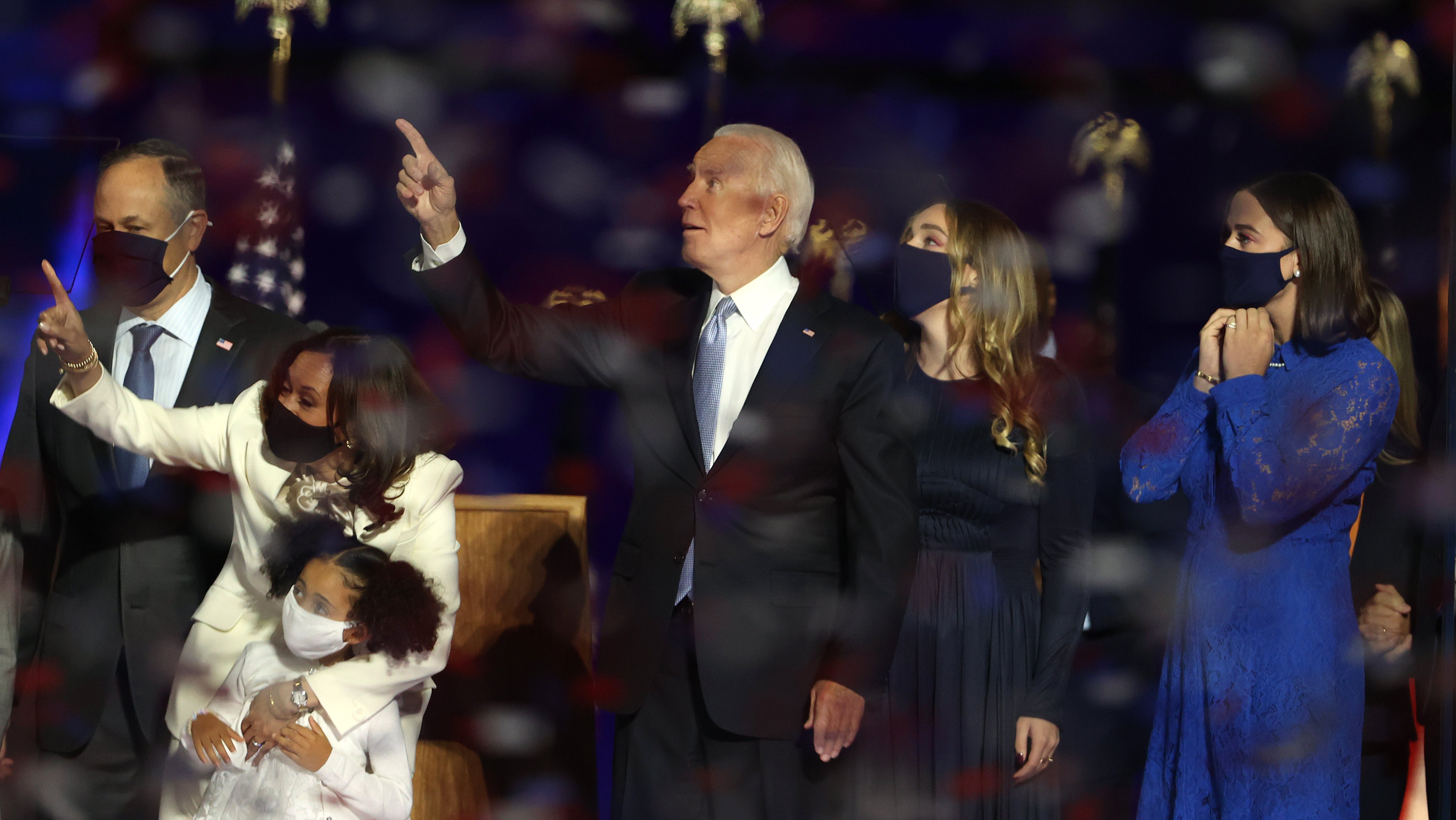 President-Elect Joe Biden And Vice President-Elect Kamala Harris Address The Nation After Election Win