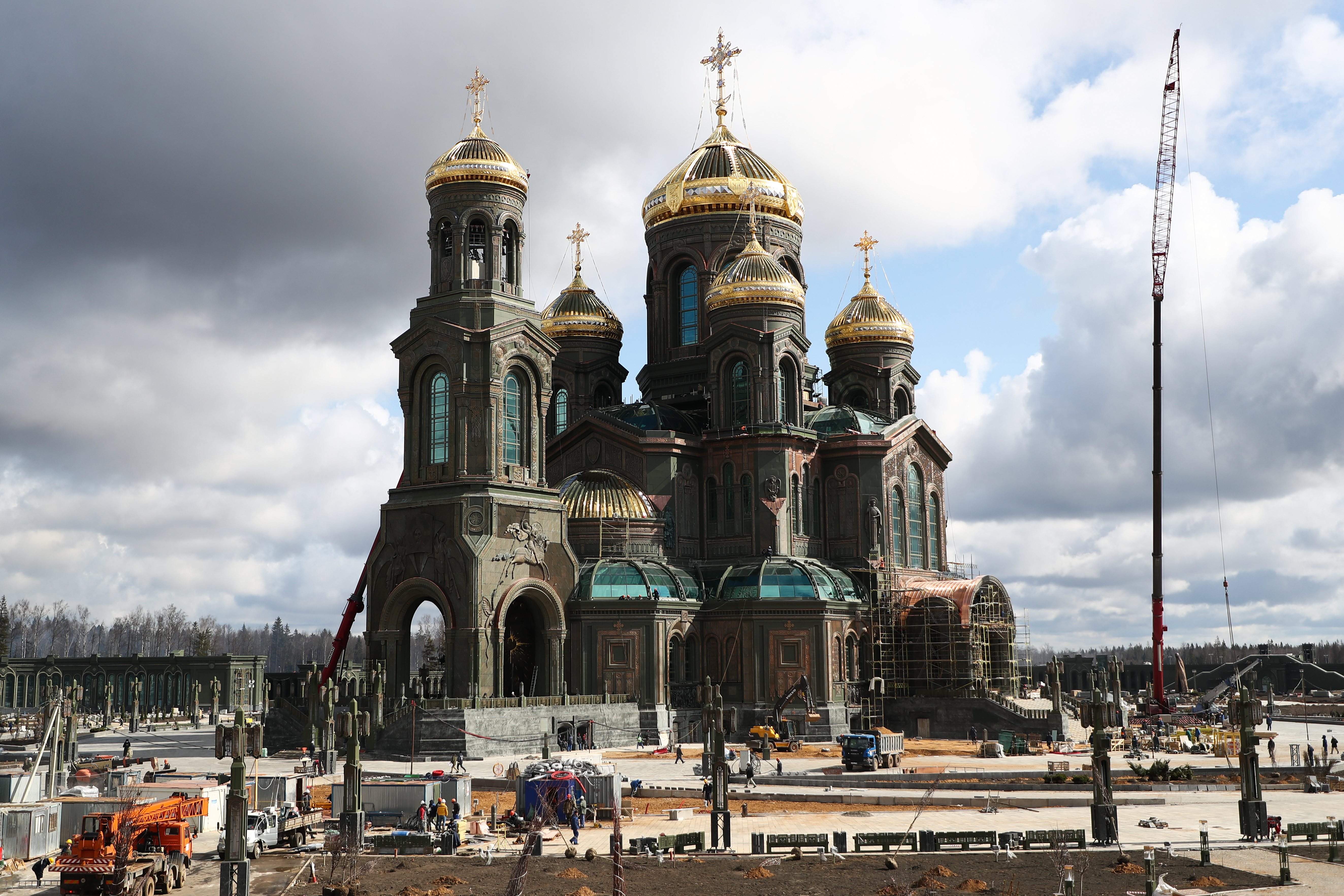Construction of Main Cathedral of Russian Armed Forces nears completion