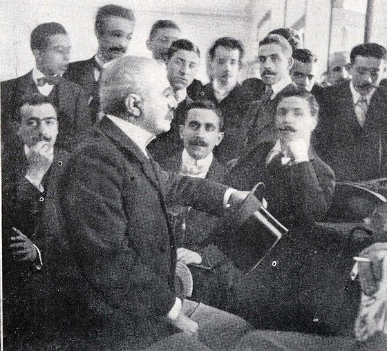 Miguel Bombarda num julgamento por abuso de liberdade de imprensa, 1907