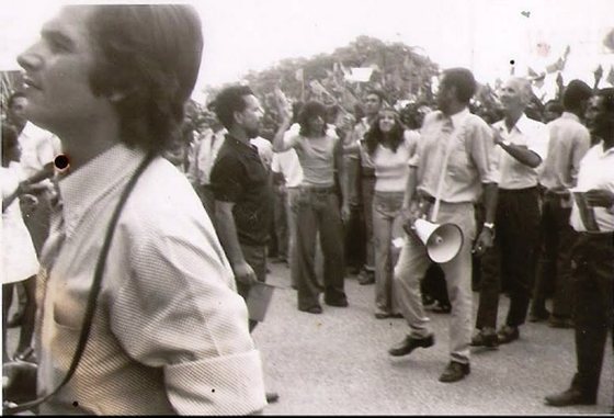 ManifestaÃ§Ã£o a Almeida Santos quando ele visita DÃ­li, em 1974