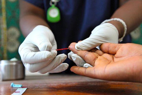 HIV/AIDS testing, Liberia, medical personnel, portrait, 