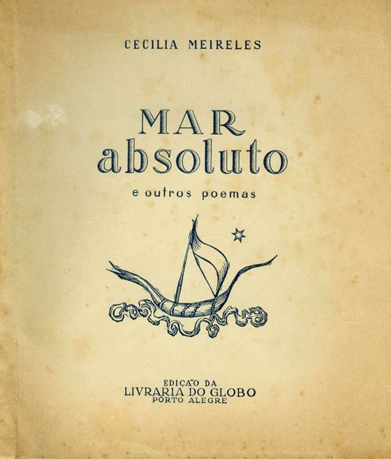 EdiÃ§Ã£o de Mar Absoluto, com desenho de capa de Maria Helena Vieira da Silva