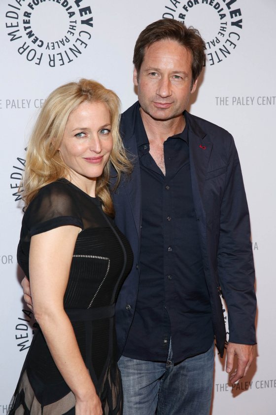 NEW YORK, NY - OCTOBER 12:  David Duchovny and Gillian Anderson attend "The Truth Is Here: David Duchovny And Gillian Anderson On The X-Files" presented by the Paley Center For Media at Paley Center For Media on October 12, 2013 in New York City.  (Photo by Rob Kim/Getty Images)