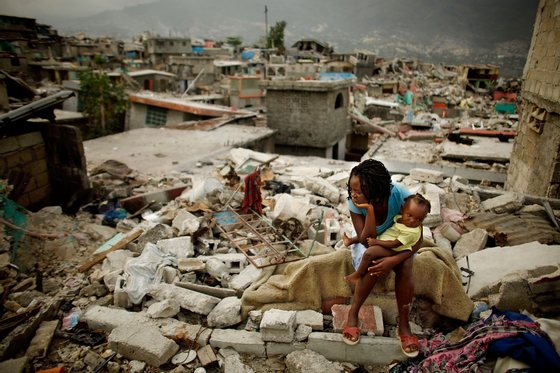 <> on February 26, 2010 in Port-au-Prince, Haiti.
