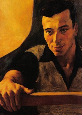 Retrato a Ã³leo de JosÃ© Cardoso Pires (JÃºlio Pomar, 1954)