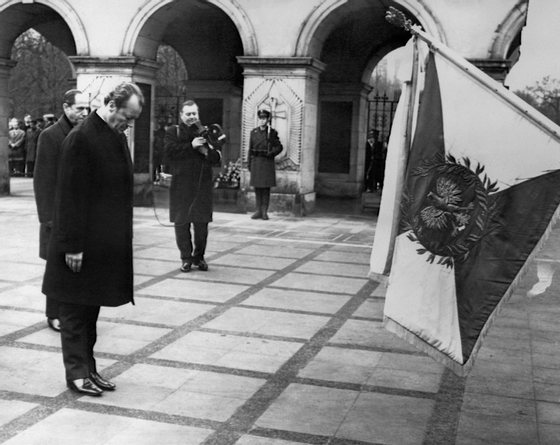 Willy Brandt durante a visita a VarsÃ³via em 1970