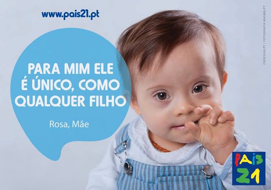 ZÃ© Maria Amado numa campanha da associaÃ§Ã£o Pais21