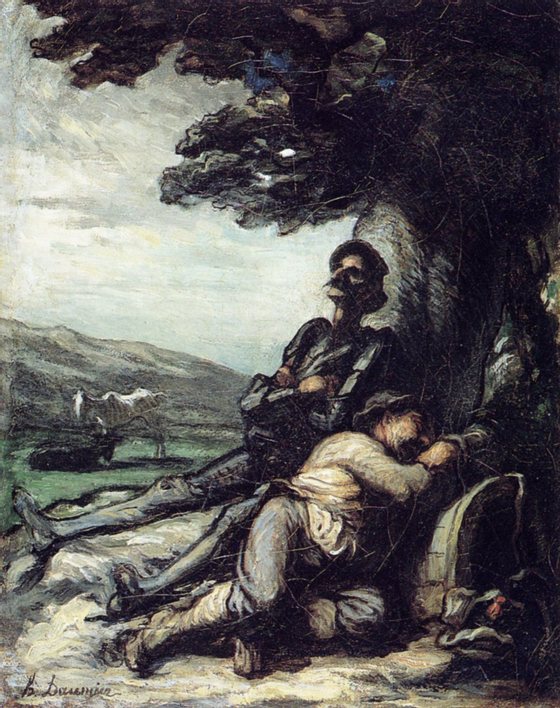 don-quixote-and-sancho-pansa-having-a-rest-under-a-tree