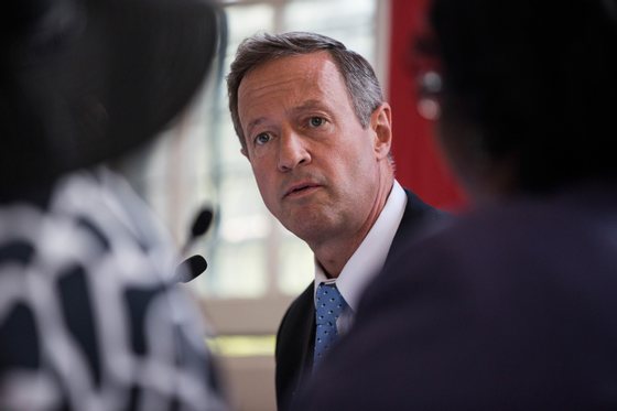NEW YORK, NY - SEPTEMBER 14: Democratic presidential candidate and former Maryland Governor Martin O'Malley meets with gun safety advocates on September 14, 2015 in New York City. O'Malley's campaign has struggled to gain national attention in comparison to fellow Democratic candidates Hillary Clinton and Bernie Sanders. (Photo by Andrew Burton/Getty Images)
