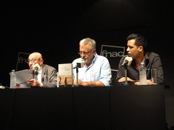 Com Rentes de Carvalho e Francisco JosÃ© Viegas no lanÃ§amento de As Primeiras Coisas, em 2014