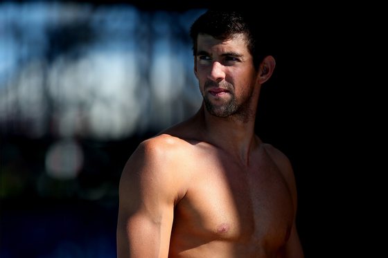 GOLD COAST, AUSTRALIA - AUGUST 20: Michael Phelps prepares to swim during the Team USA squad training at the Gold Coast Aquatics Centre on August 20, 2014 in Gold Coast, Australia. (Photo by Chris Hyde/Getty Images)