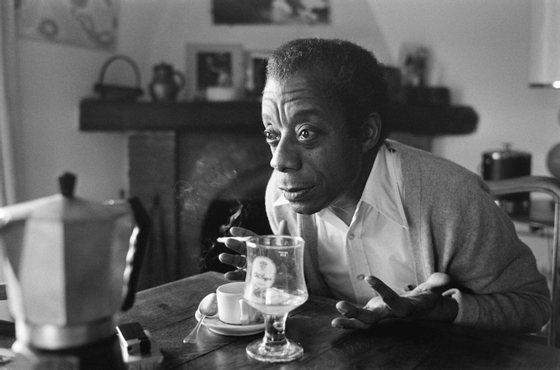 American novelist, writer, playwright, poet, essayist and civil rights activist James Baldwin poses at his home in Saint-Paul-de-Vence, southern France, on November 6, 1979. AFP PHOTO RALPH GATTI (Photo credit should read RALPH GATTI/AFP/Getty Images)