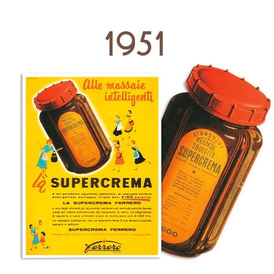 Em 1951 passou a chamar-se Supercrema em www.nutella.com
