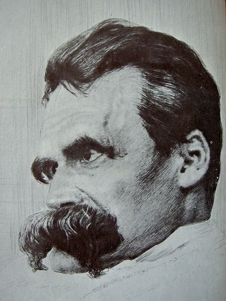 Os Ãºltimos dias de Nietzsche: Gravura de Hans Olde, a partir da sua sÃ©rie de fotografias Der kranke Nietzsche, Junho-Agosto de 1899