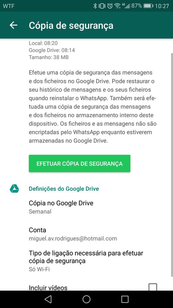 Android Copia de SeguranÃ§a
