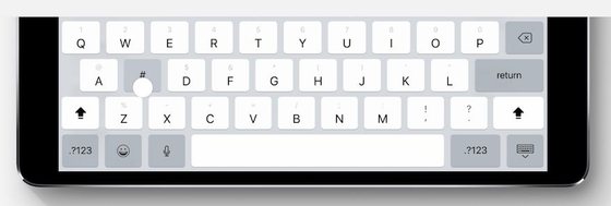 novo teclado ipad ios 11