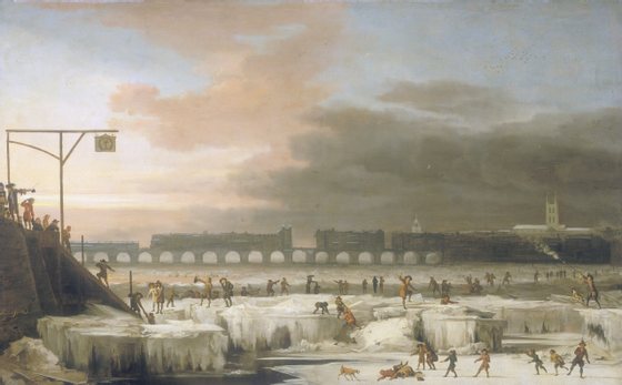'The Frozen Thames', 1677. Artist: Abraham Hondius