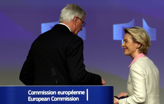 Ursula von der Leyen - Michel Barnier press conference