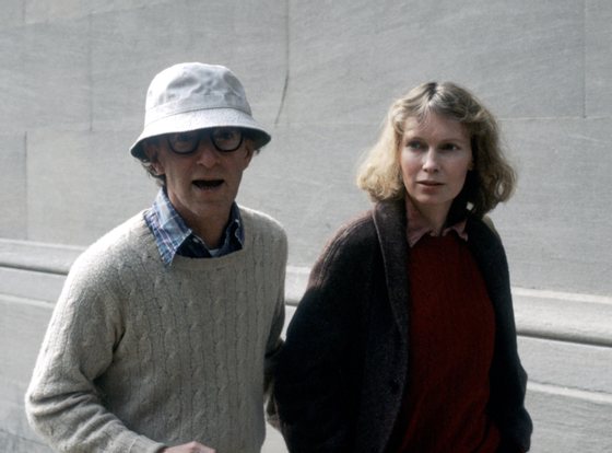 Woody Allen and Mia Farrow Sighting in New York City - October 1, 1984