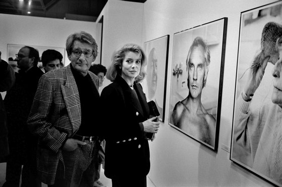 Vernissage Exposition d'Helmut Newton A Paris 1988