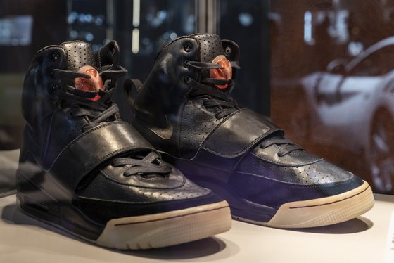 Kanye West's Nike Air Yeezy 1 sneaker for sale with a price tag of $2 million