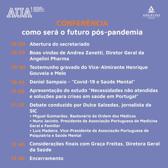 Programa da conferÃªncia sobre a pandemia e a saÃºde em Portugal