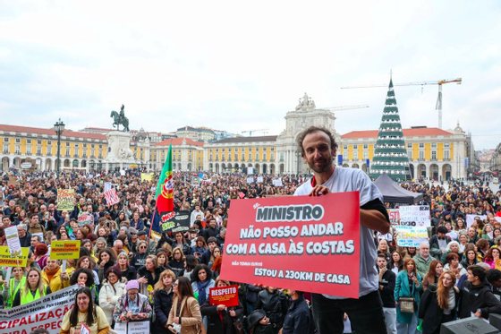 ManifestaÃ§Ã£o de professores em Lisboa