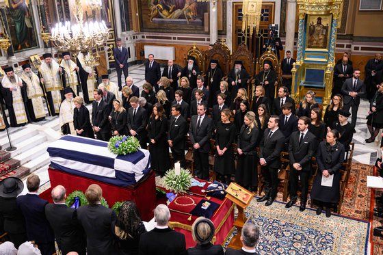 Funeral of former Greek king Constantine II