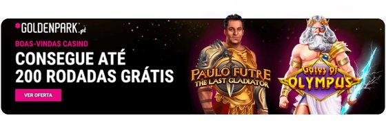 GoldenPark: Bónus de casino até 200 FS ou 50€ em apostas grátis