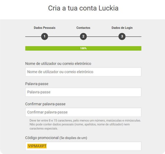 Como inserir o código promocional em um dispositivo móvel no