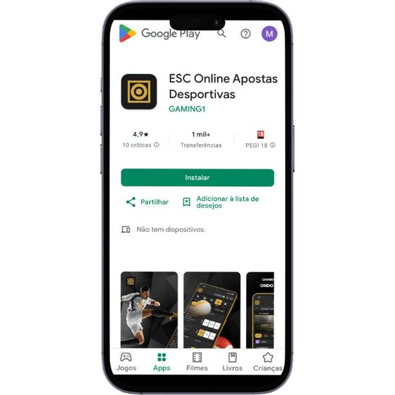 Download da App ESC Online no Android