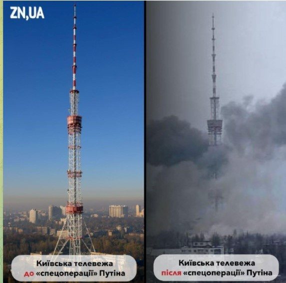 Torre de televisão, em Kiev