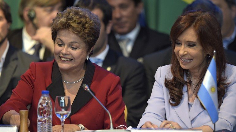 Dilma e Kirchner são próximas