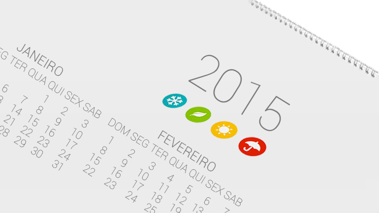 Meses de janeiro, abril, maio, junho, agosto e dezembro vão dividir entre si os nove feriados contemplados no calendário de 2015