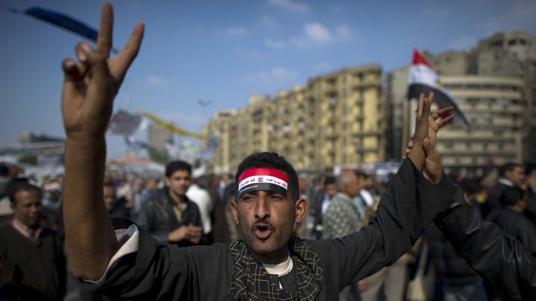 Protestos na praça de Tahrir