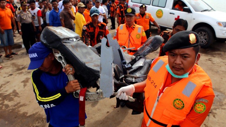 Até à data foram encontradas 58 vítimas mortais que seguiam no voo QZ8501