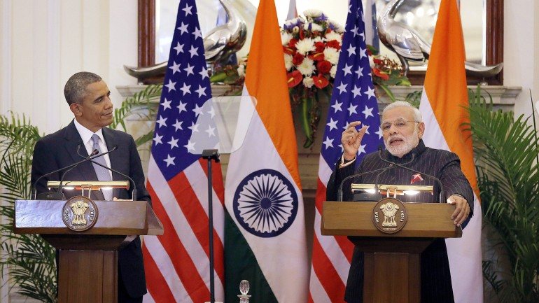 Barack Obama está de visita oficial à índia